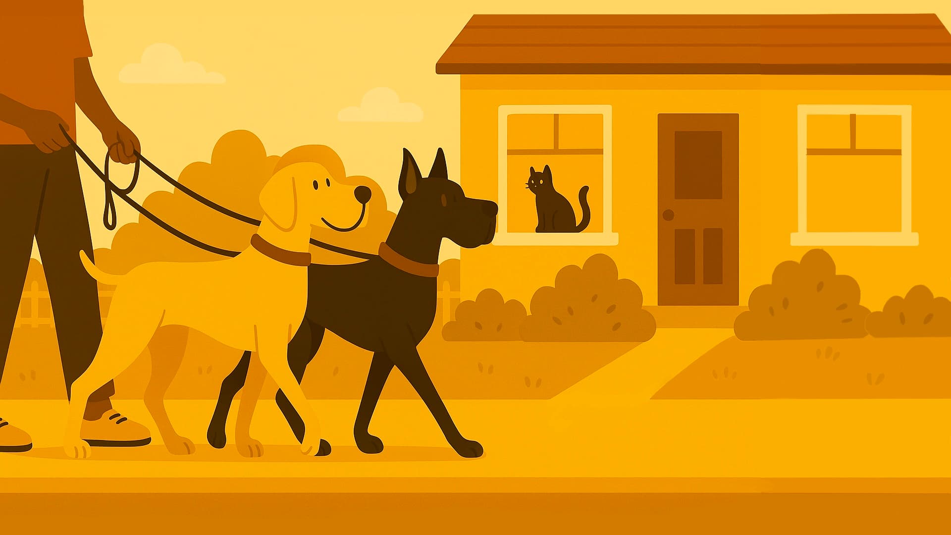Yori Walks & Care Cartoon